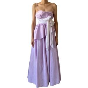 Vintage Gunne Sax Womens Size 3 Lavender 80s Prom Gown Dress